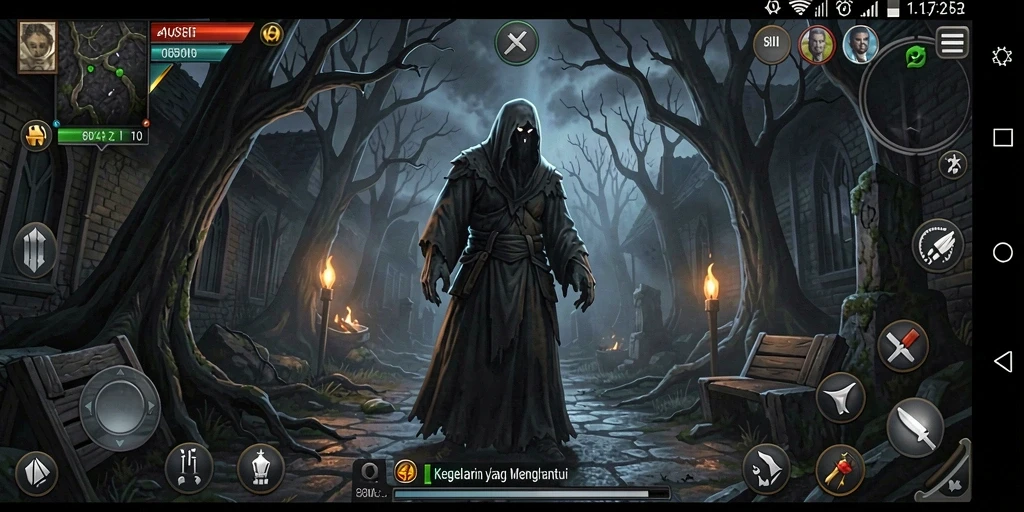 Tangkapan layar gameplay menakutkan dari 8II.