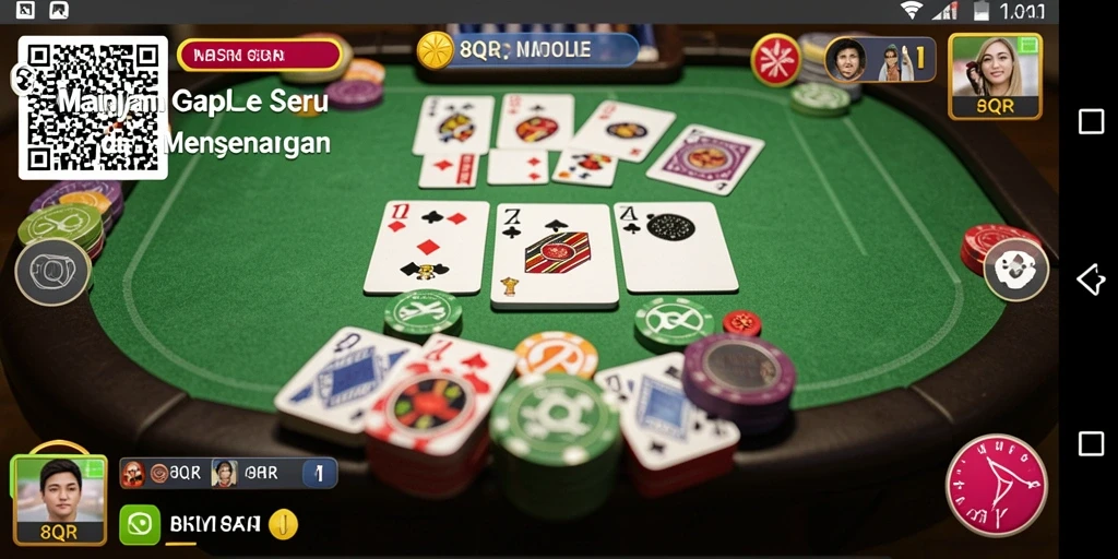 Screenshot gameplay Gaple yang seru di 8QR.