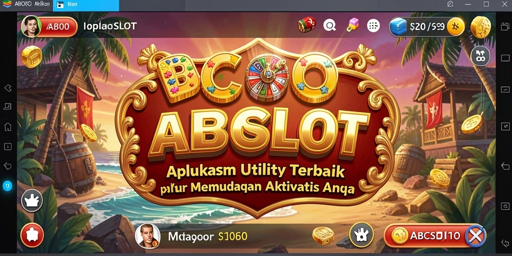Tampilan antarmuka pengguna ABCSLOT yang menawan dan fungsional.