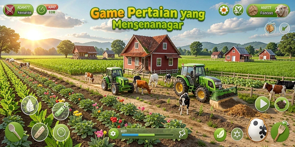 Tampilan screenshot gameplay yang menarik dari ADAM77.