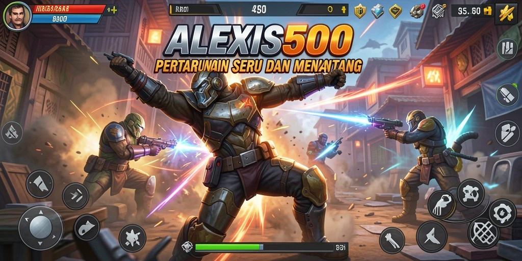Tampilan seru pertarungan dalam ALEXIS500 dengan aksi epik.