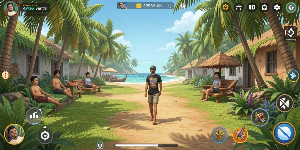 Tangkapan layar gameplay API36 yang ceria dan menarik.