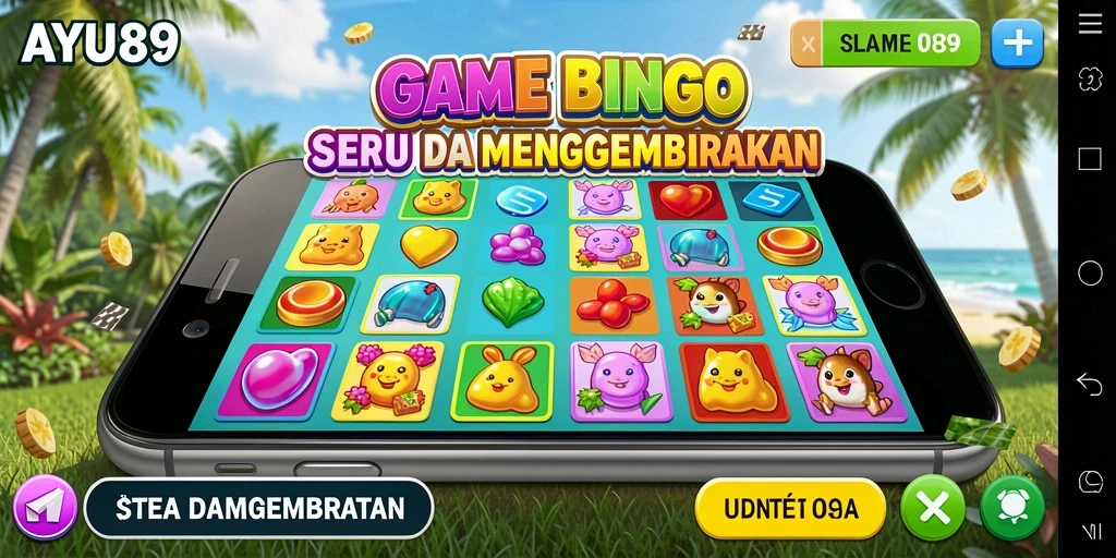 Tampilan menarik dari gameplay AYU89 saat bermain Bingo.