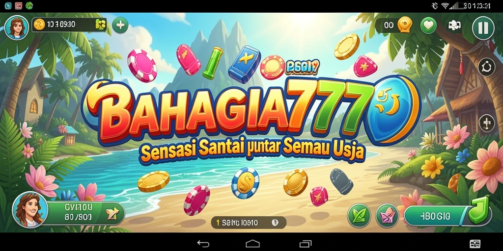 Tampilan gameplay yang menarik dan berwarna-warni dari BAHAGIA777.