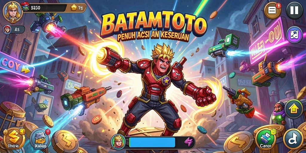 Tangkapan layar permainan yang menunjukkan aksi seru di BATAMTOTO.