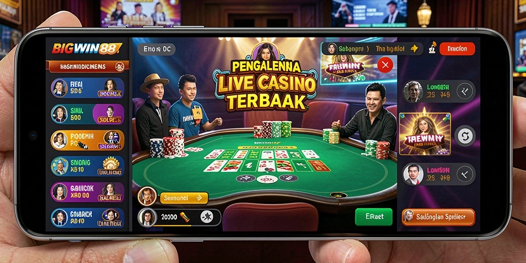 Tampilan gameplay Live Casino yang seru dan interaktif.