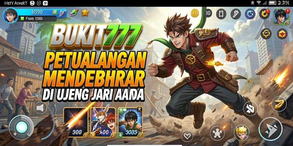 Tampilan aksi mendebarkan dalam gameplay BUKIT777.