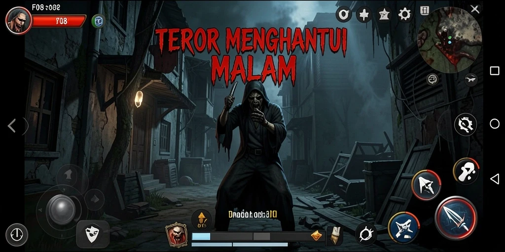 Screenshot menangkap momen menegangkan dalam game Horror.