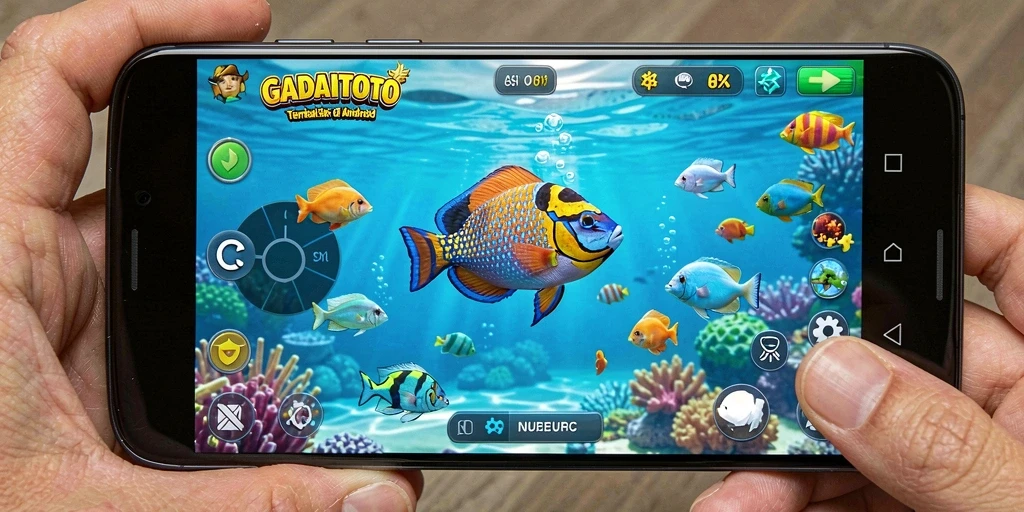 Tampilan nyata dari gameplay seru GADAITOTO saat menangkap ikan.