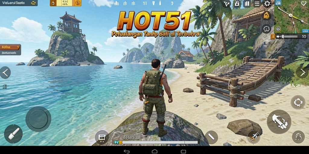 Gameplay HOT51 menampilkan eksplorasi dunia terbuka yang menakjubkan.