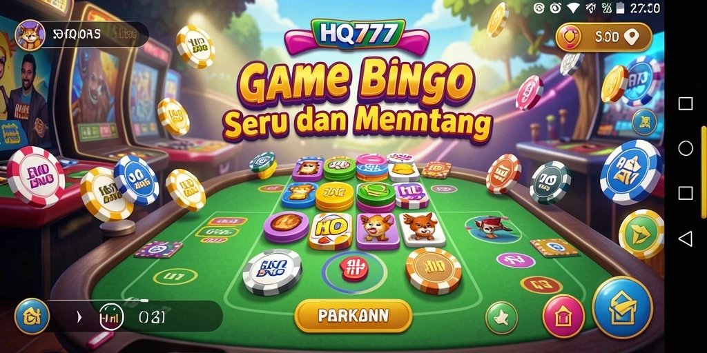 Tampilan permainan Bingo yang menarik di HQ777.
