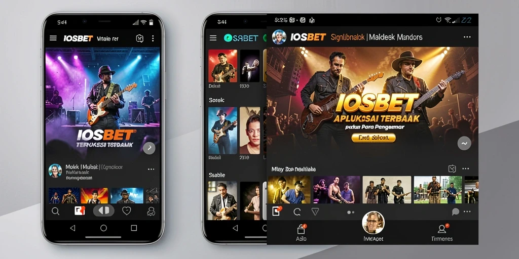 Screenshot menunjukkan fitur antarmuka IOSBET yang menarik dan intuitif.
