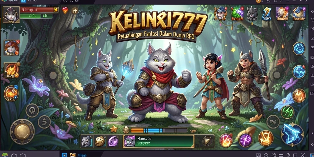 Screenshot gameplay KELINCI777 menampilkan aksi pertempuran dan eksplorasi dunia yang indah.