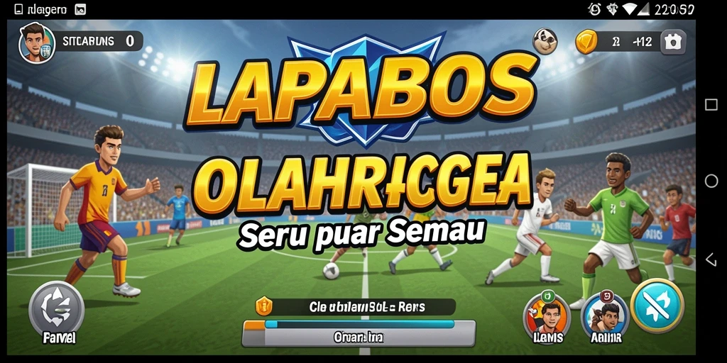 Tampilan gameplay LAPARBOS dengan aksi olahraga yang mendebarkan.