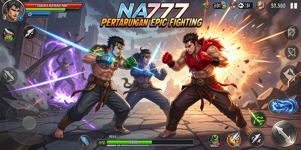 Gameplay mendebarkan dalam NA777 dengan pertarungan intens dan karakter unik.