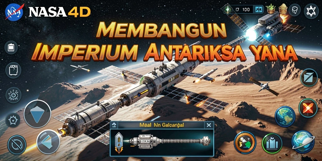 Tampilan gameplay <strong>NASA4D</strong> dengan grafis luar angkasa yang menakjubkan.