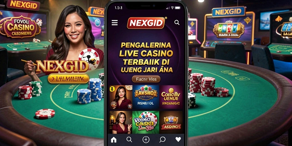 Tampilan gameplay NEXGID yang memukau dan interaktif saat bermain Live Casino.