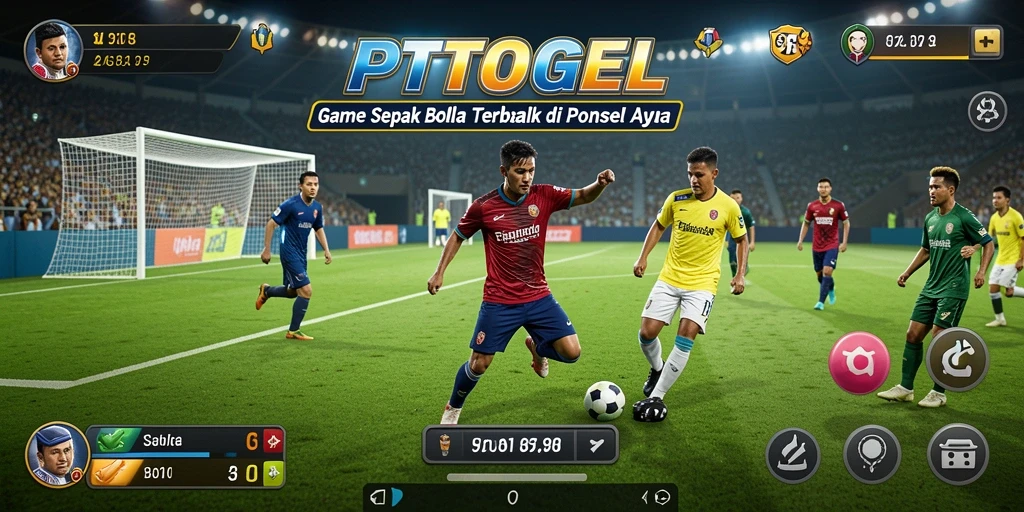 Tampilan gameplay seru di <strong>PTTOGEL</strong> dengan aksi sepak bola yang mendebarkan.
