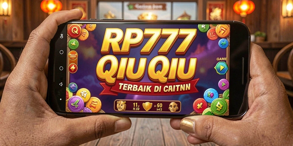 Screenshot menunjukkan gameplay QiuQiu yang seru dan menegangkan.