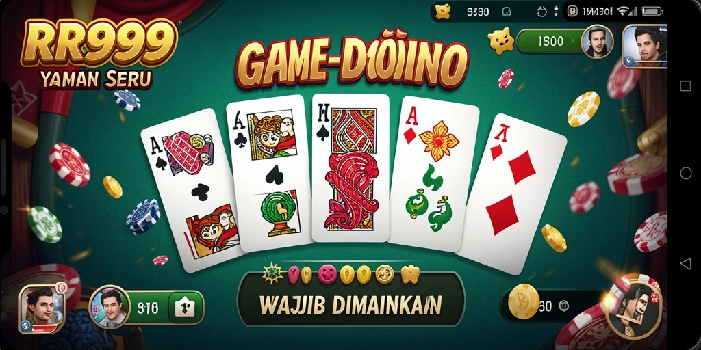 Tangkapan layar gameplay RR999 yang menampilkan keseruan permainan Domino.