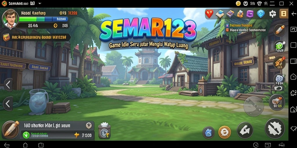 Tampilan gameplay SEMAR123 yang menarik dan aktivitas mengumpulkan item.