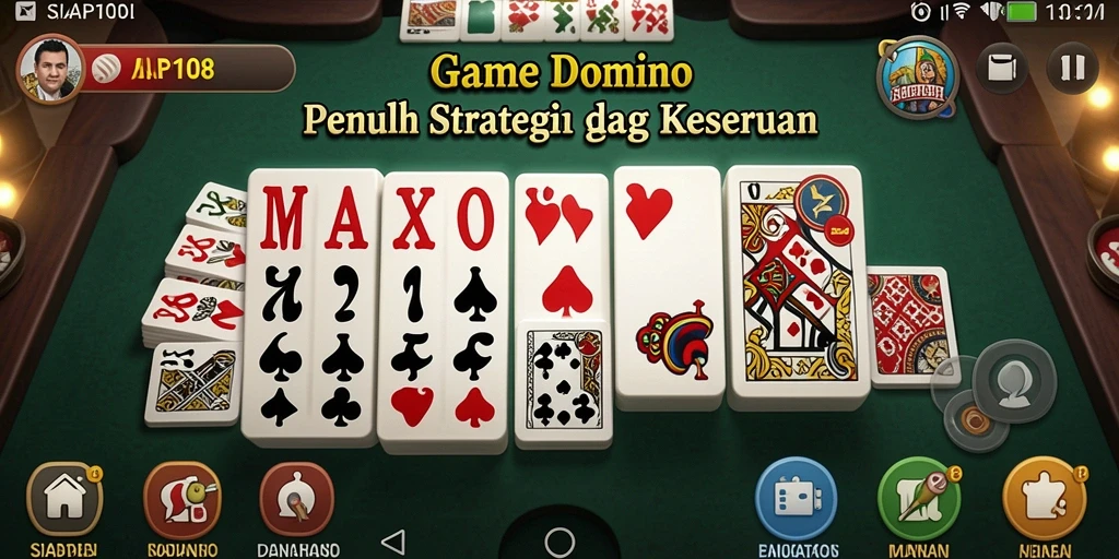 Tampilan gameplay domino yang menegangkan dan seru dalam SIAP108.