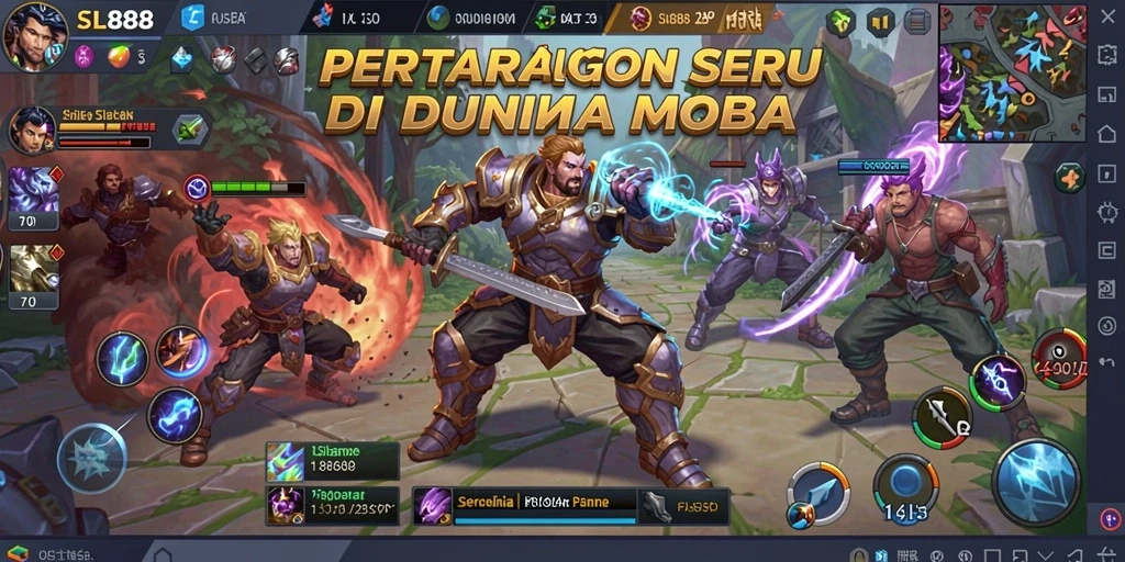 Gameplay seru SL888 dengan karakter menarik dan peta dinamis.