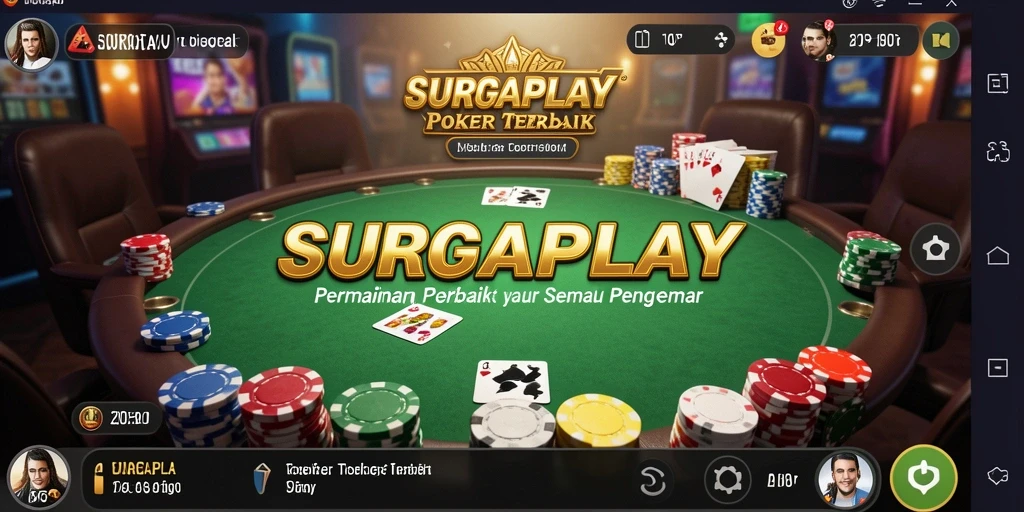 Tampilan gameplay SURGAPLAY yang menarik dengan aksi poker yang mendebarkan.