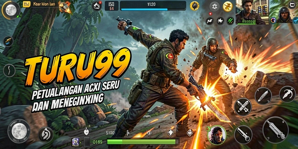 Screenshot gameplay TURU99 yang menampilkan aksi mendebarkan.