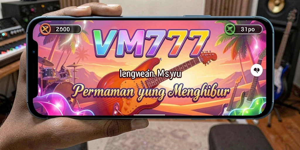 Tampilan gameplay VM777 saat bernyanyi lagu favorit.