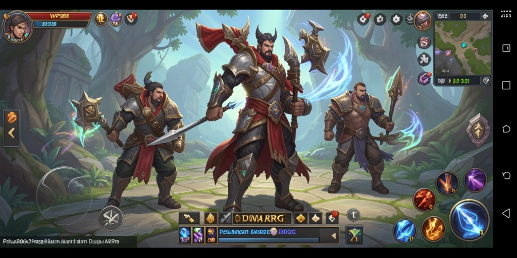 Tampilan menarik dari gameplay ARPG WP888 yang penuh aksi.